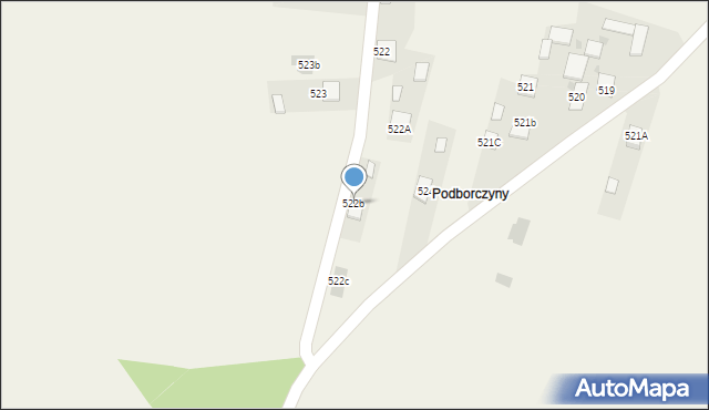 Jeżowe, Jeżowe, 522b, mapa Jeżowe