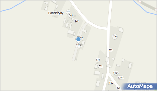 Jeżowe, Jeżowe, 537A, mapa Jeżowe