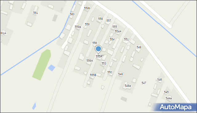 Jeżowe, Jeżowe, 555A, mapa Jeżowe