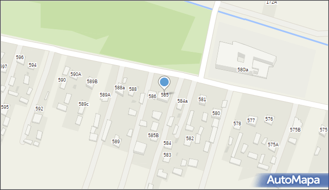 Jeżowe, Jeżowe, 585, mapa Jeżowe