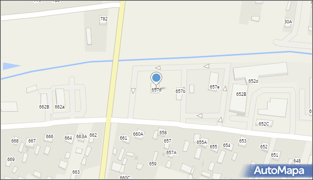 Jeżowe, Jeżowe, 657d, mapa Jeżowe