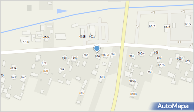 Jeżowe, Jeżowe, 664, mapa Jeżowe