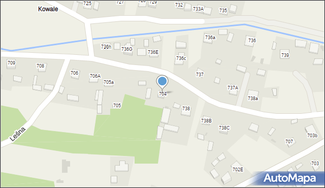 Jeżowe, Jeżowe, 704, mapa Jeżowe