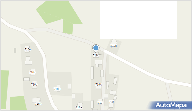 Jeżowe, Jeżowe, 719c, mapa Jeżowe