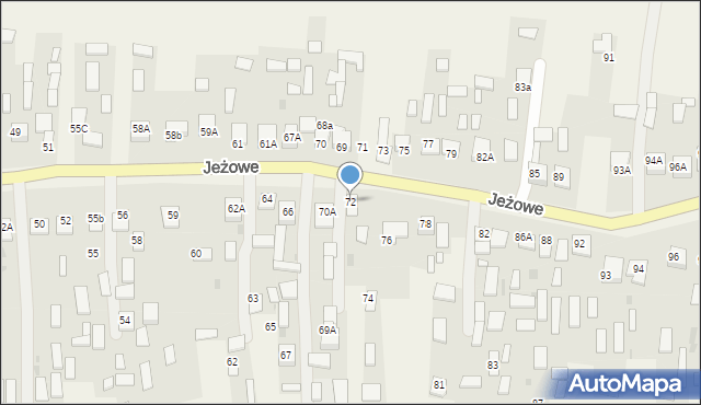 Jeżowe, Jeżowe, 72, mapa Jeżowe