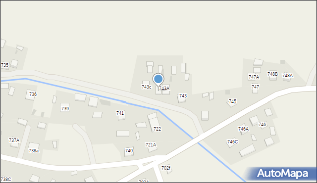 Jeżowe, Jeżowe, 743B, mapa Jeżowe