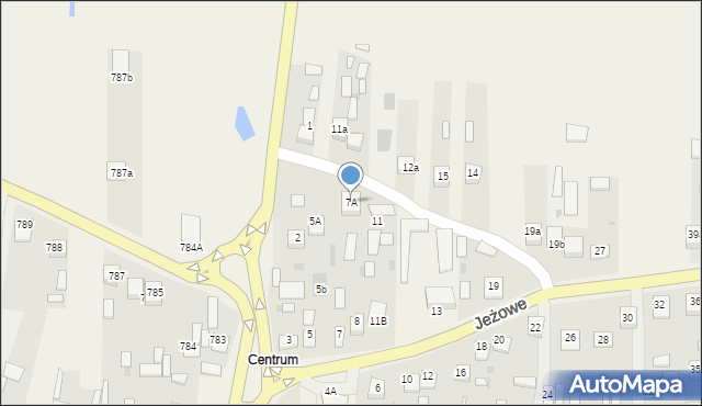 Jeżowe, Jeżowe, 7A, mapa Jeżowe