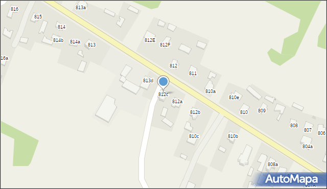 Jeżowe, Jeżowe, 812c, mapa Jeżowe