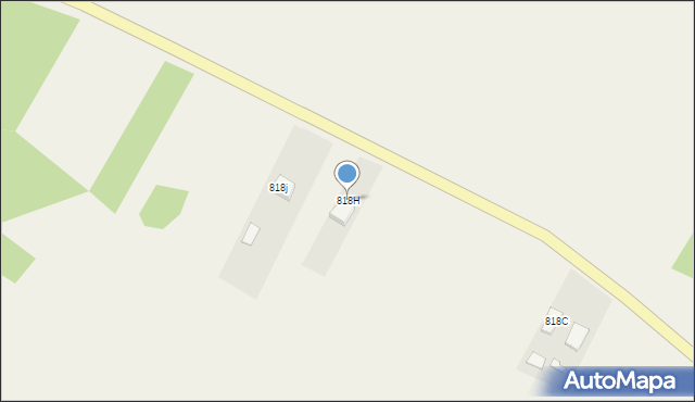 Jeżowe, Jeżowe, 818H, mapa Jeżowe