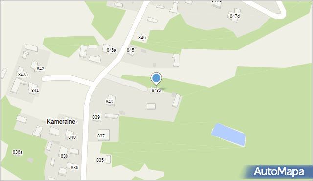 Jeżowe, Jeżowe, 843a, mapa Jeżowe