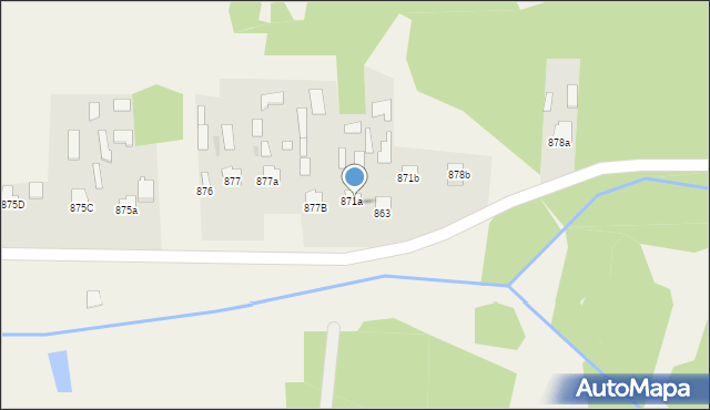 Jeżowe, Jeżowe, 871a, mapa Jeżowe