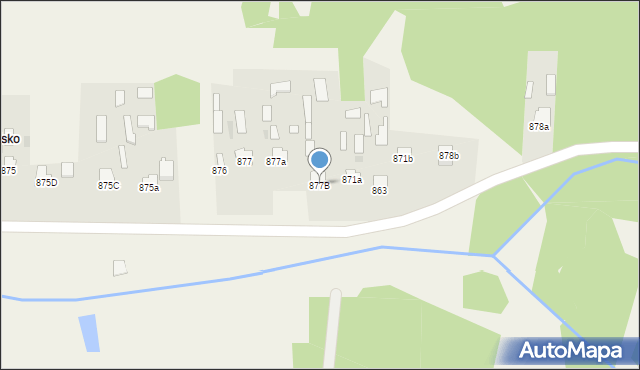 Jeżowe, Jeżowe, 877B, mapa Jeżowe