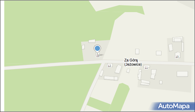 Jeżowice, Jeżowice, 13, mapa Jeżowice