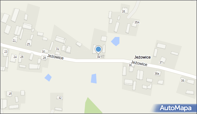 Jeżowice, Jeżowice, 34, mapa Jeżowice