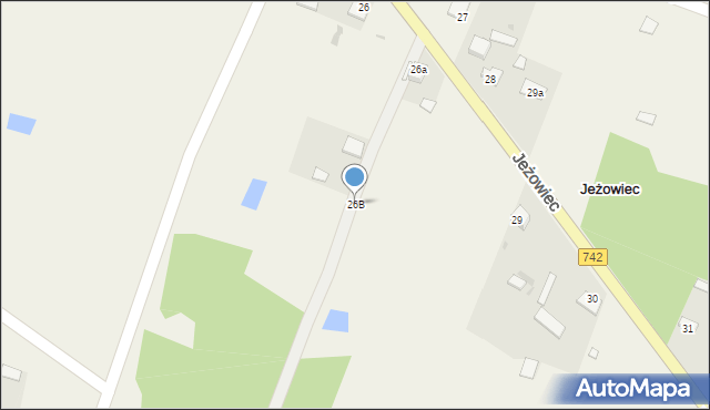 Jeżowiec, Jeżowiec, 26B, mapa Jeżowiec
