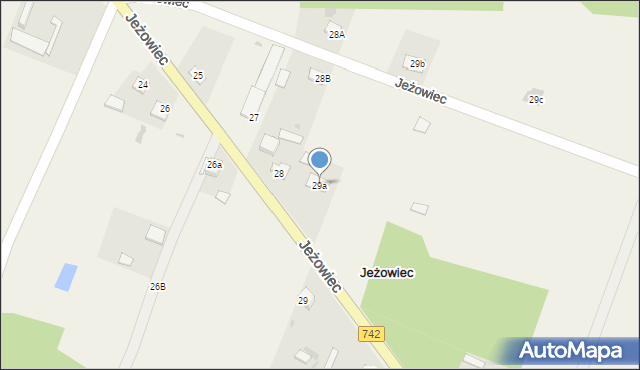 Jeżowiec, Jeżowiec, 29a, mapa Jeżowiec