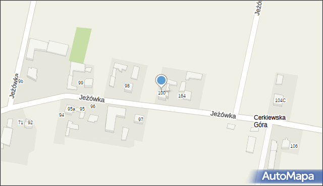 Jeżówka, Jeżówka, 100, mapa Jeżówka