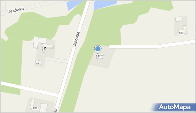 Jeżówka, Jeżówka, 184, mapa Jeżówka