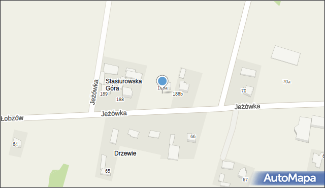 Jeżówka, Jeżówka, 188c, mapa Jeżówka