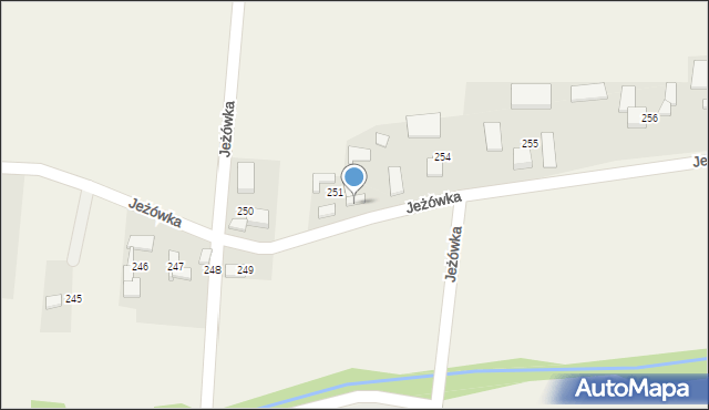 Jeżówka, Jeżówka, 252, mapa Jeżówka
