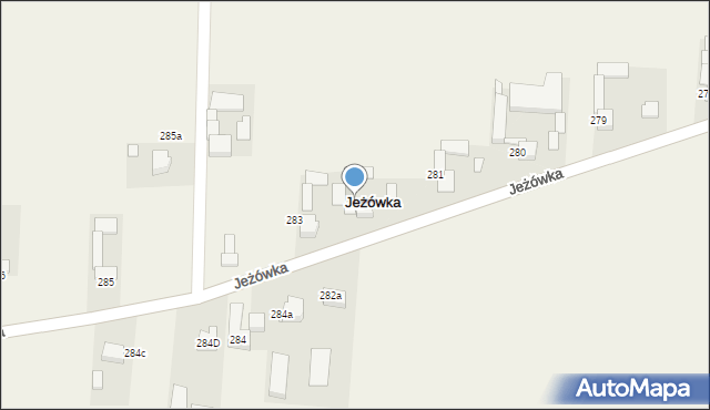Jeżówka, Jeżówka, 282, mapa Jeżówka
