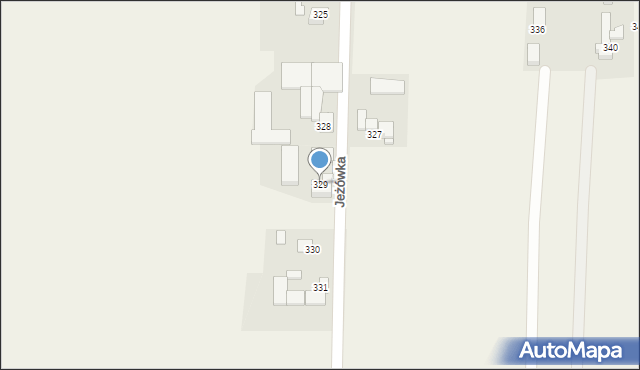 Jeżówka, Jeżówka, 329, mapa Jeżówka