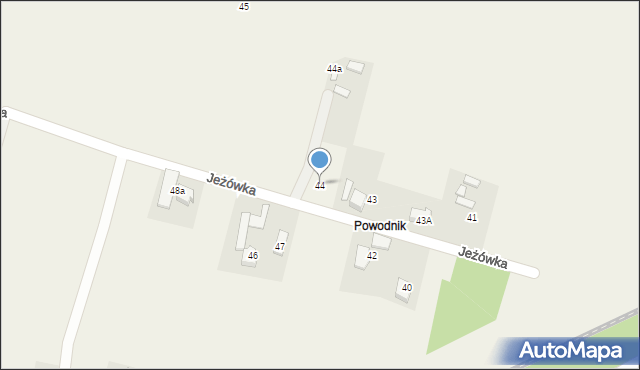 Jeżówka, Jeżówka, 44, mapa Jeżówka