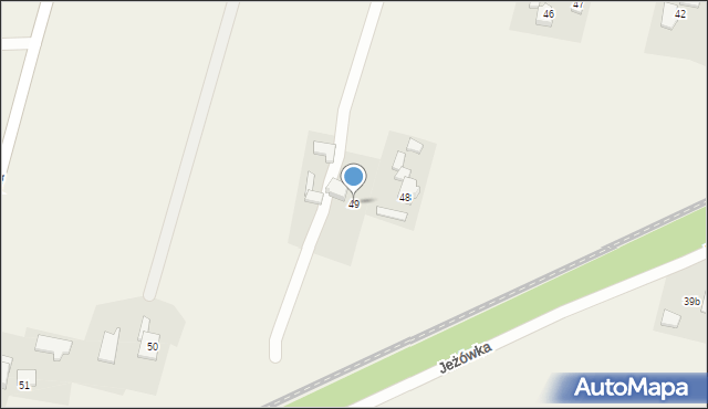 Jeżówka, Jeżówka, 49, mapa Jeżówka