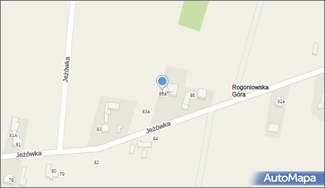 Jeżówka, Jeżówka, 86a, mapa Jeżówka