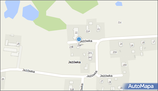 Jeżówka, Jeżówka, 23A, mapa Jeżówka