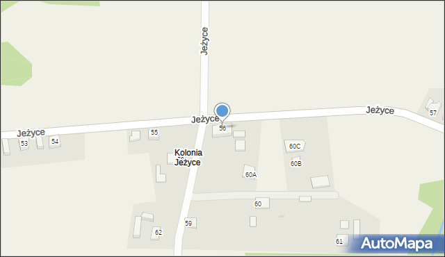 Jeżyce, Jeżyce, 56, mapa Jeżyce