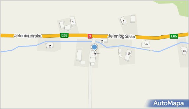 Kaczorów, Jeleniogórska, 23, mapa Kaczorów