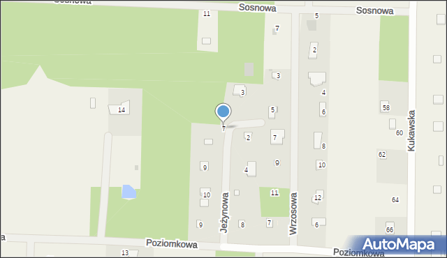 Kamieńczyk, Jeżynowa, 7, mapa Kamieńczyk