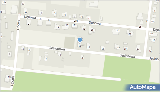 Karczowiska, Jesionowa, 11, mapa Karczowiska