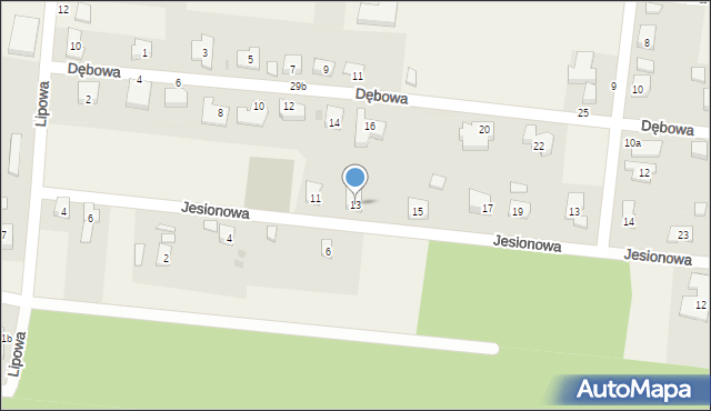 Karczowiska, Jesionowa, 13, mapa Karczowiska