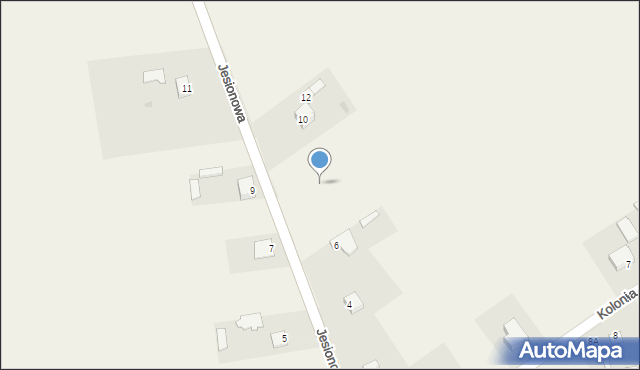 Karniewo, Jesionowa, 8, mapa Karniewo