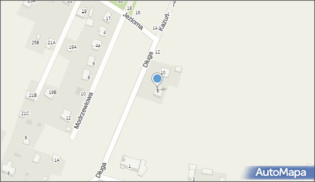 Kazuń-Bielany, Jeziorna, 8, mapa Kazuń-Bielany