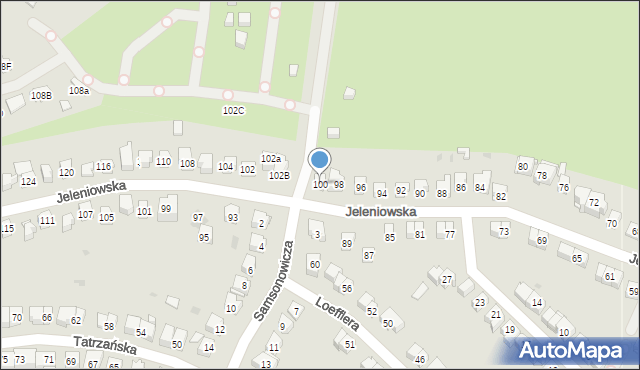 Kielce, Jeleniowska, 100, mapa Kielc