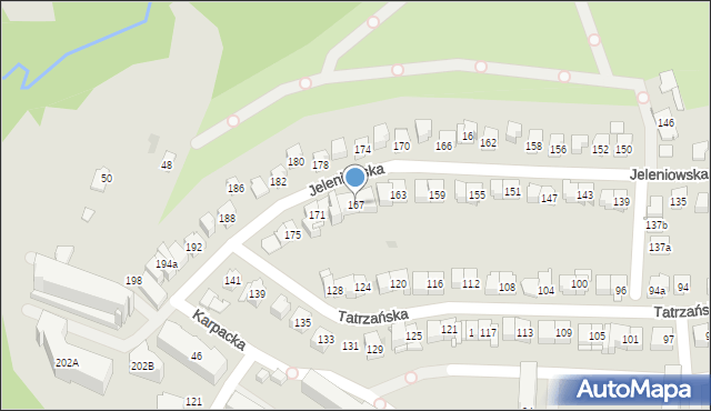 Kielce, Jeleniowska, 167, mapa Kielc