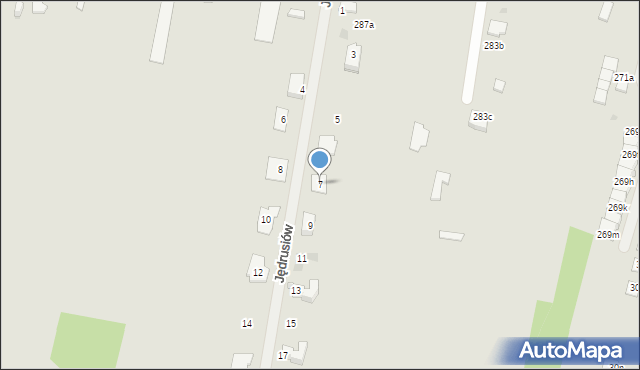 Kielce, Jędrusiów, 7, mapa Kielc