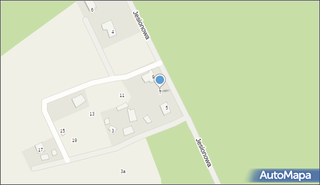 Klepacze, Jesionowa, 7, mapa Klepacze