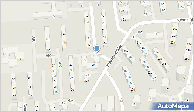 Knurów, Jedności Narodowej, 1, mapa Knurów