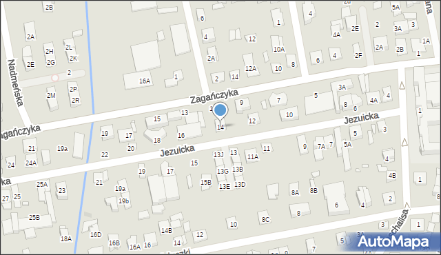 Kobyłka, Jezuicka, 14, mapa Kobyłka