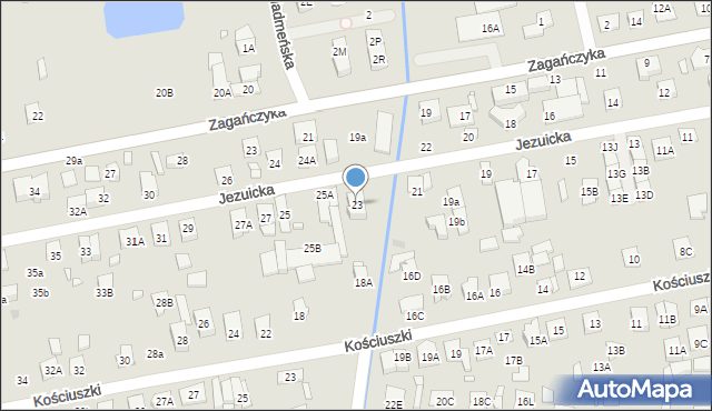 Kobyłka, Jezuicka, 23, mapa Kobyłka