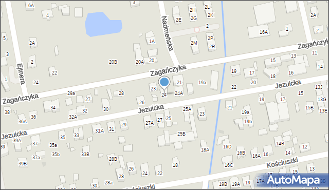 Kobyłka, Jezuicka, 24, mapa Kobyłka