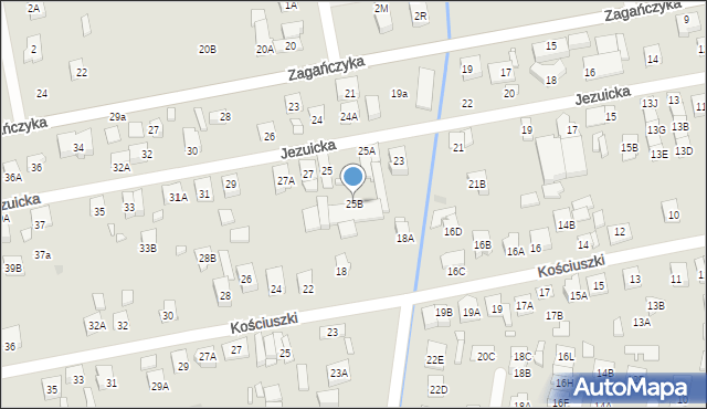 Kobyłka, Jezuicka, 25B, mapa Kobyłka