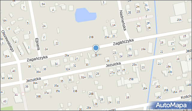 Kobyłka, Jezuicka, 28, mapa Kobyłka