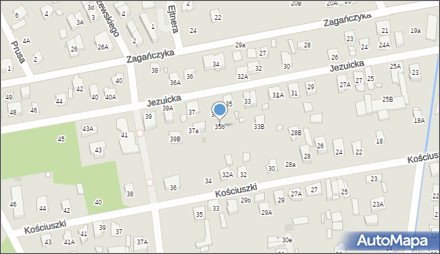 Kobyłka, Jezuicka, 35b, mapa Kobyłka