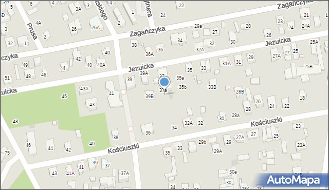 Kobyłka, Jezuicka, 37b, mapa Kobyłka