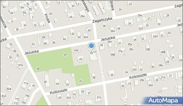 Kobyłka, Jezuicka, 41, mapa Kobyłka
